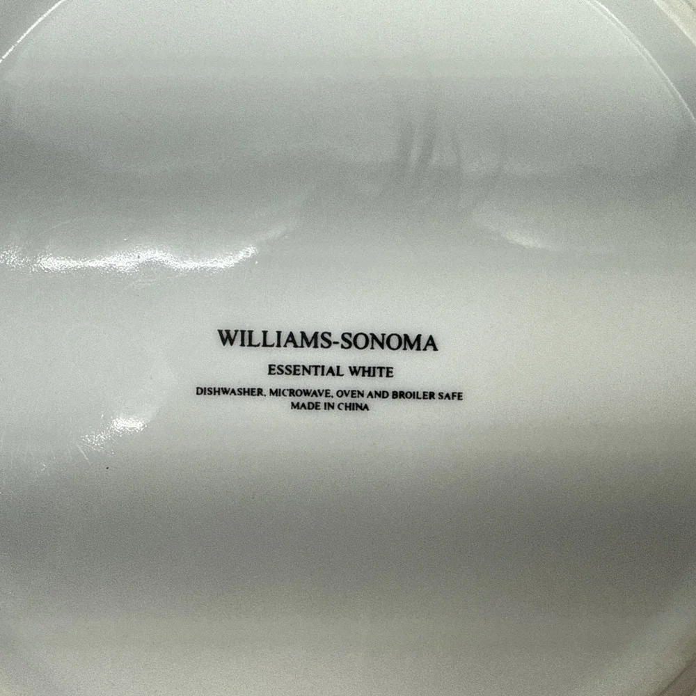 Williams Sonoma Essential White 6 Inch Plate- Replacement Plate